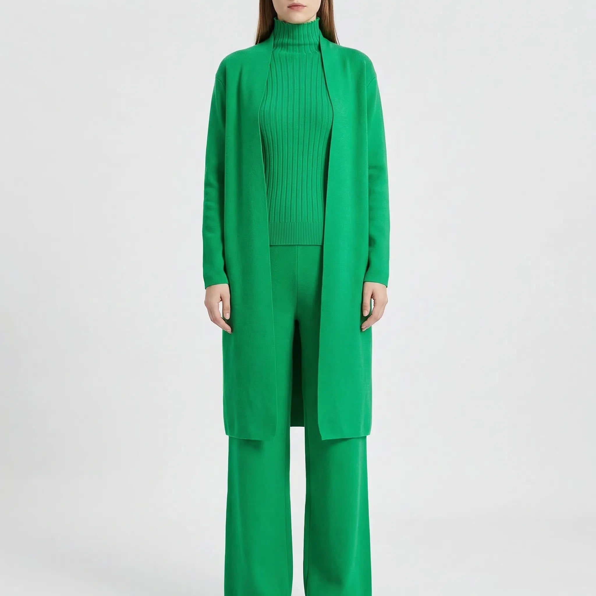 Nordspur | Knittara Knitted 3-Piece Cardigan And Trouser Set