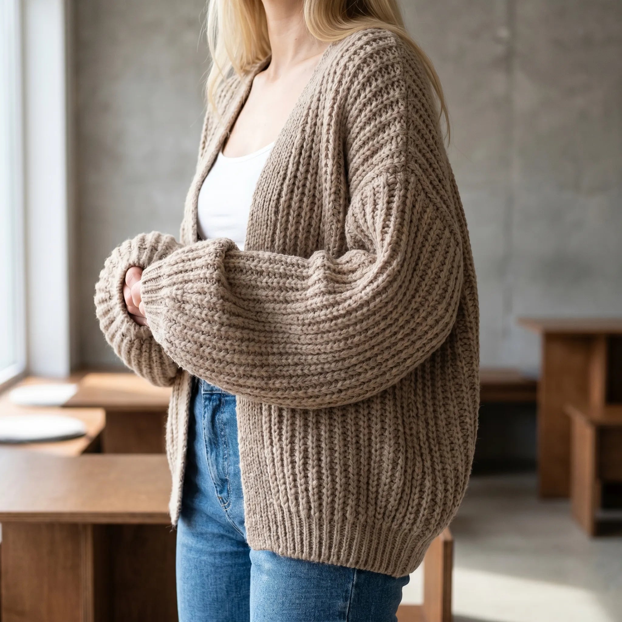 Nordspur | Knovara Chunky Knit Open Front Cardigan