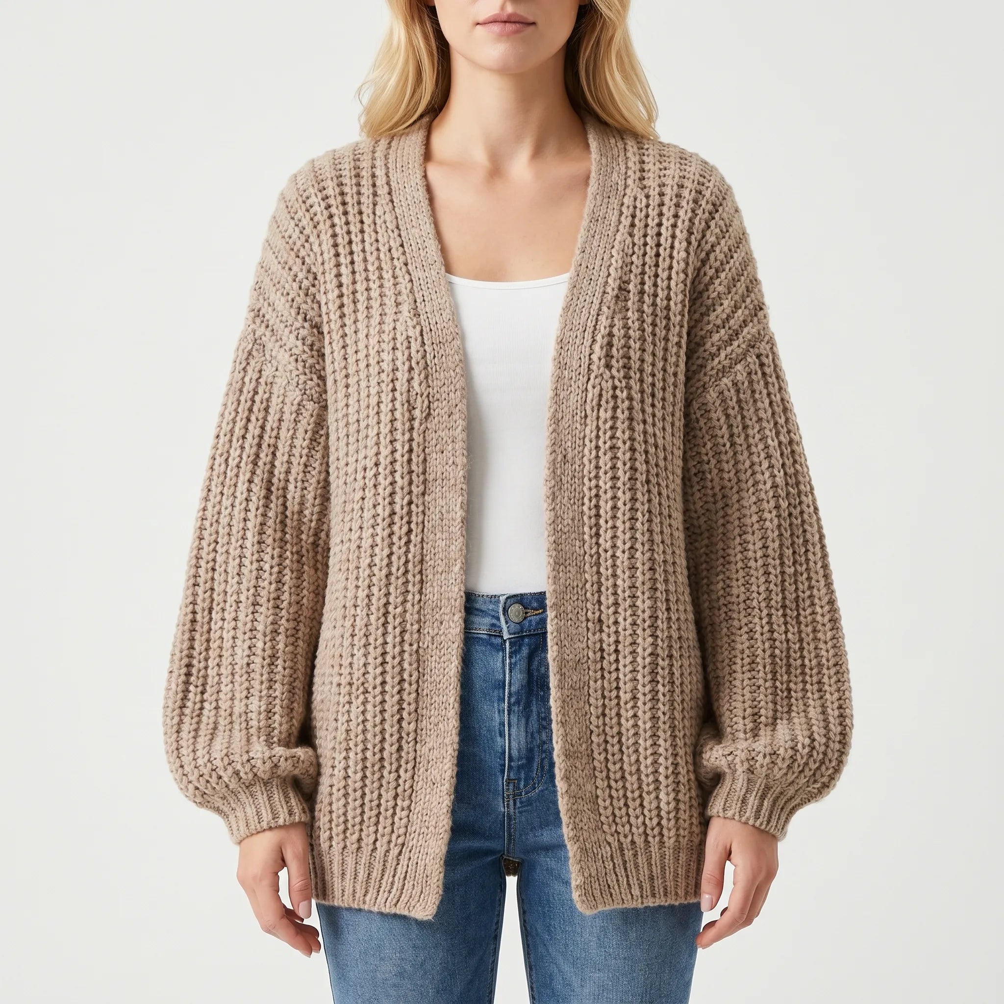 Nordspur | Knovara Chunky Knit Open Front Cardigan