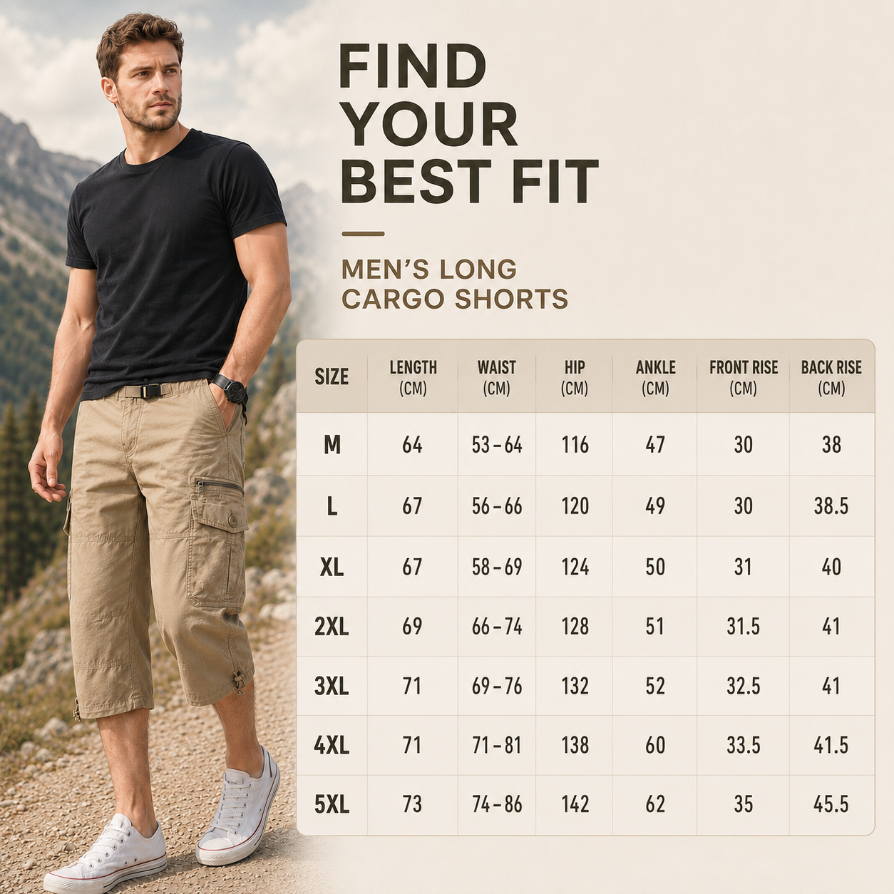 Nordspur | Kortivar Long Length Cargo Shorts