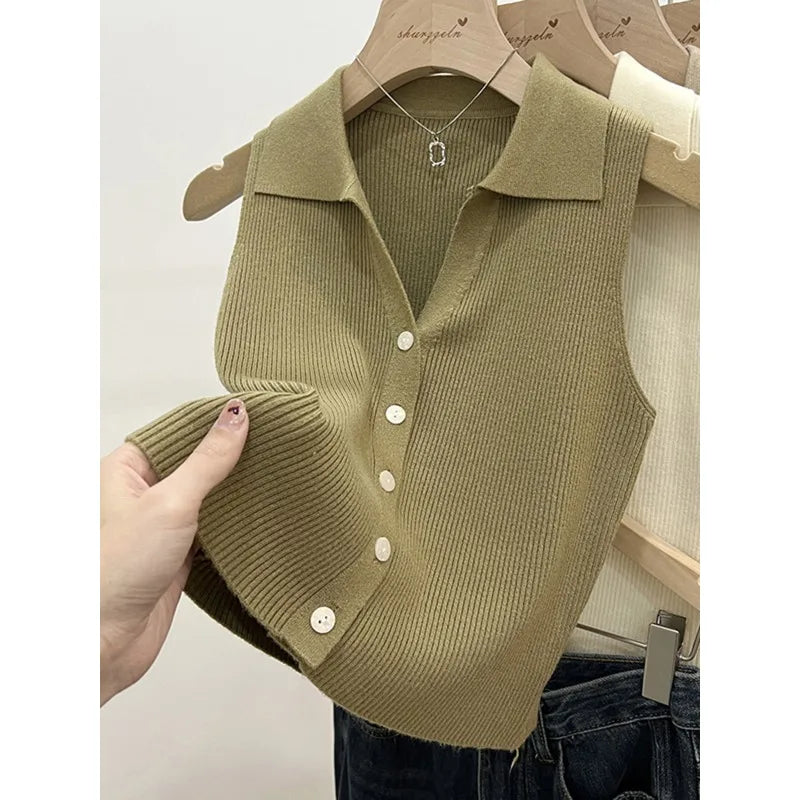 Nordspur | Korvelle Sleeveless Buttoned Knit Vest