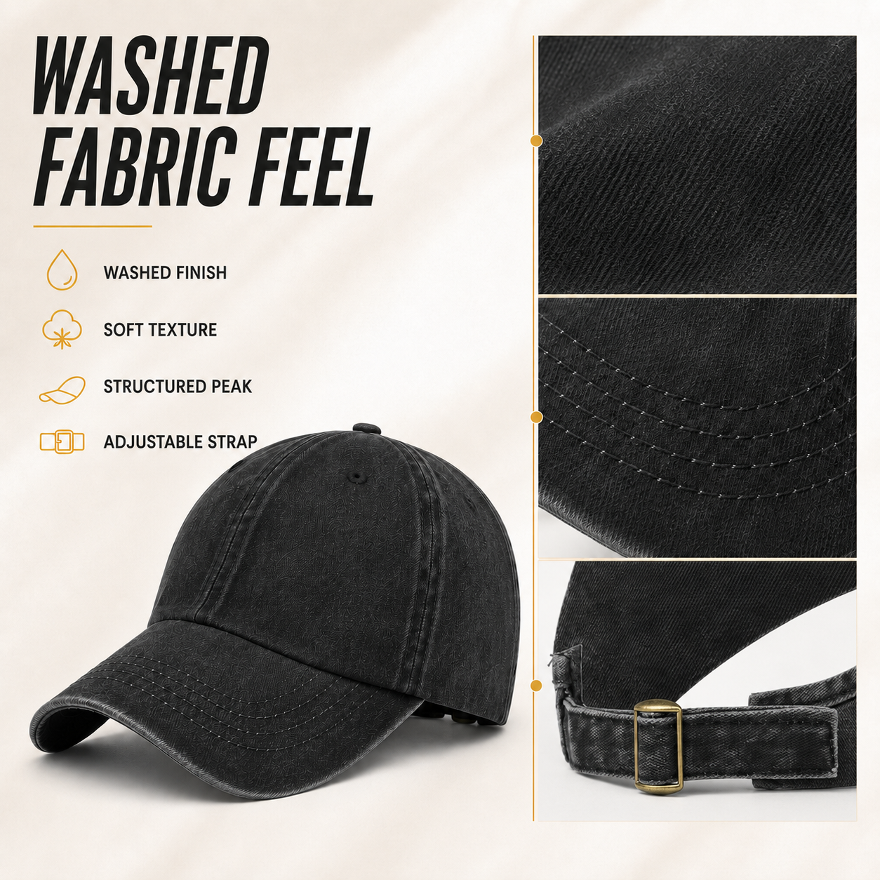 Nordspur | Kynetic Washed Backless Baseball Cap