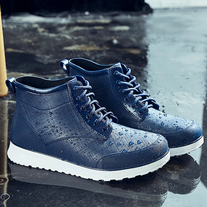 Nordspur | Lace Up Ankle Rain Boots