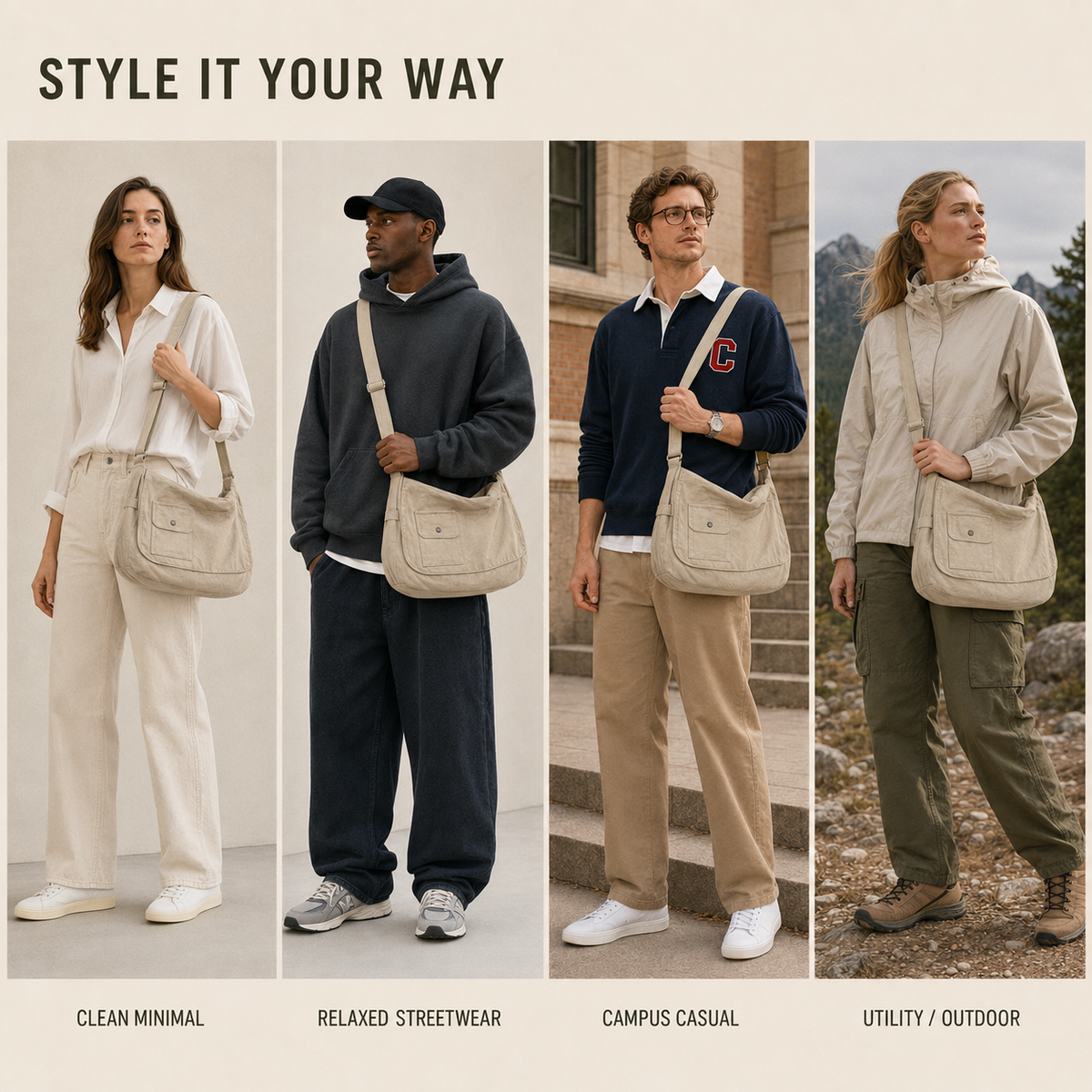 Nordspur | Large Messenger Bag