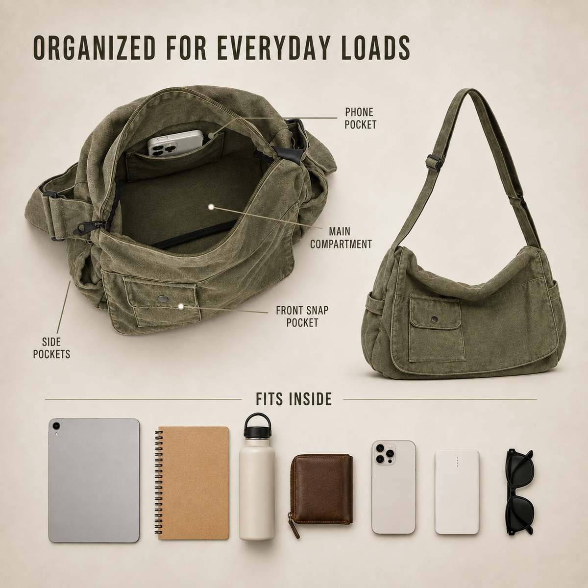 Nordspur | Large Messenger Bag