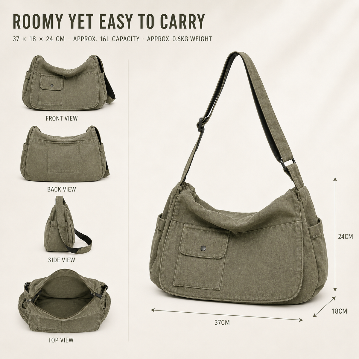 Nordspur | Large Messenger Bag