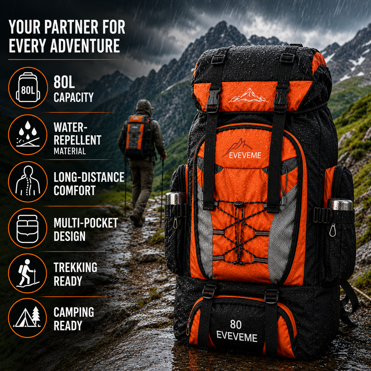 Nordspur | Large Volume Trekking Backpack