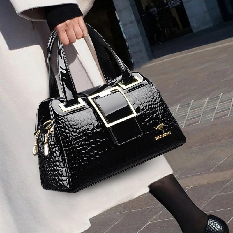 Nordspur | Large Patent Leather Tote
