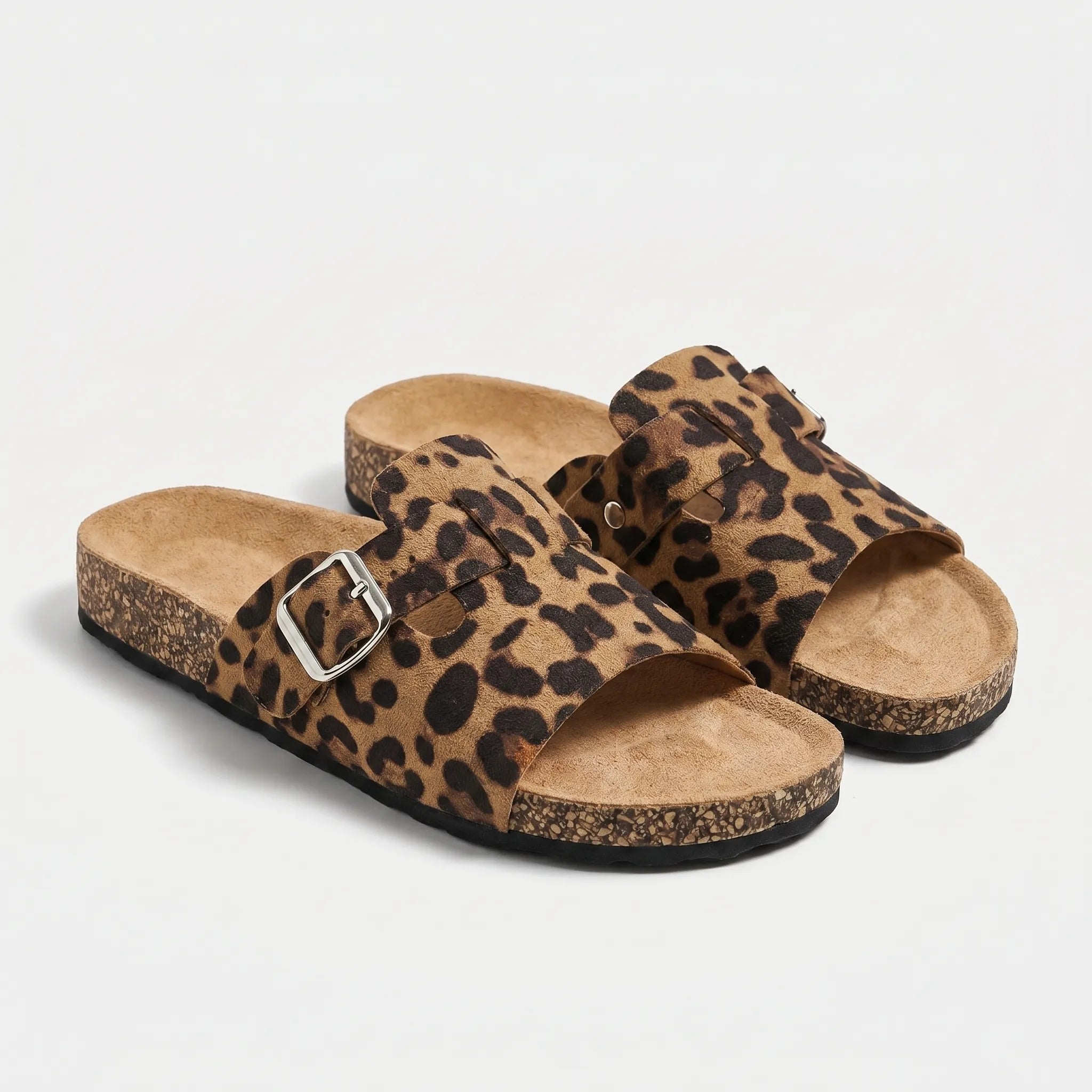 Nordspur | Leopara Animal Print Slide Sandals