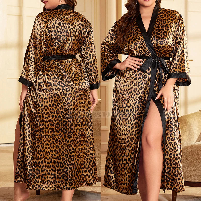 Nordspur | Leovella Plus Size Long Kimono Robe