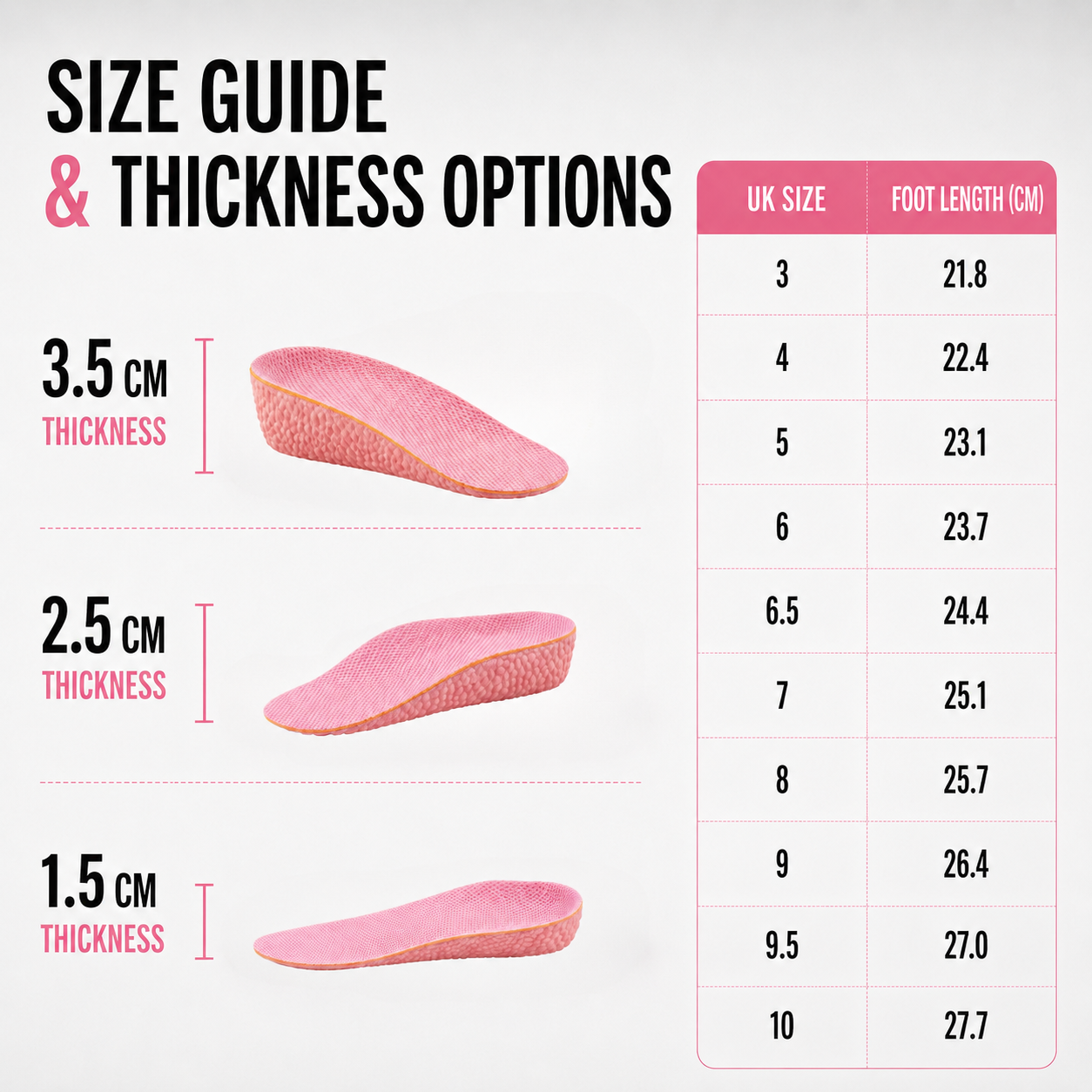 Nordspur | LiftStep Height Increasing Insoles