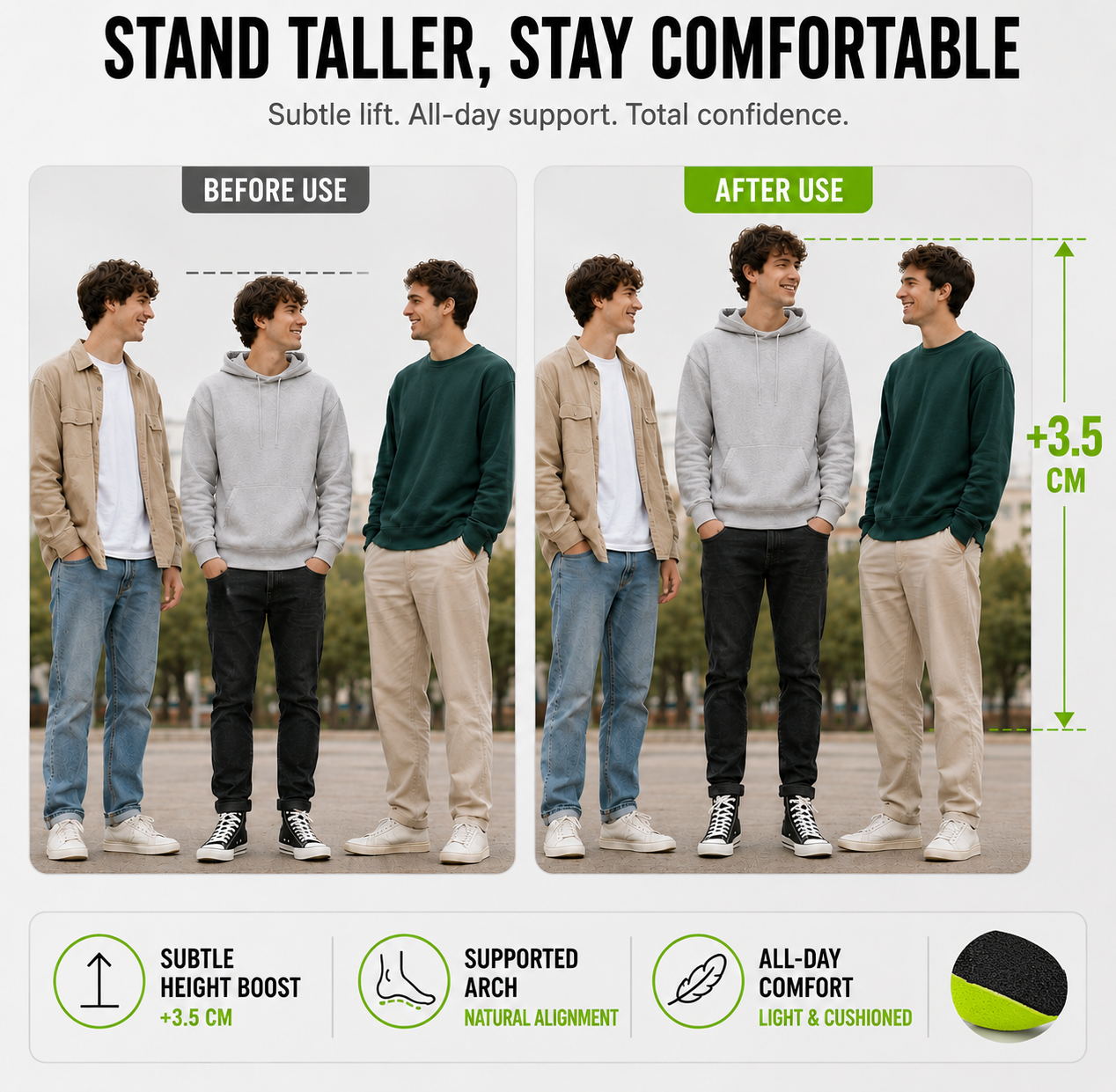 Nordspur | Liftiva Cushioned Height Increasing Insole