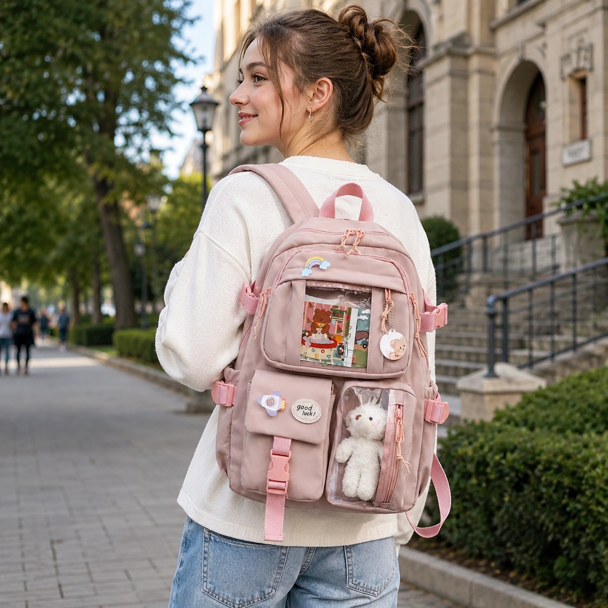 Nordspur | Lilacory Preppy Style Student Backpack