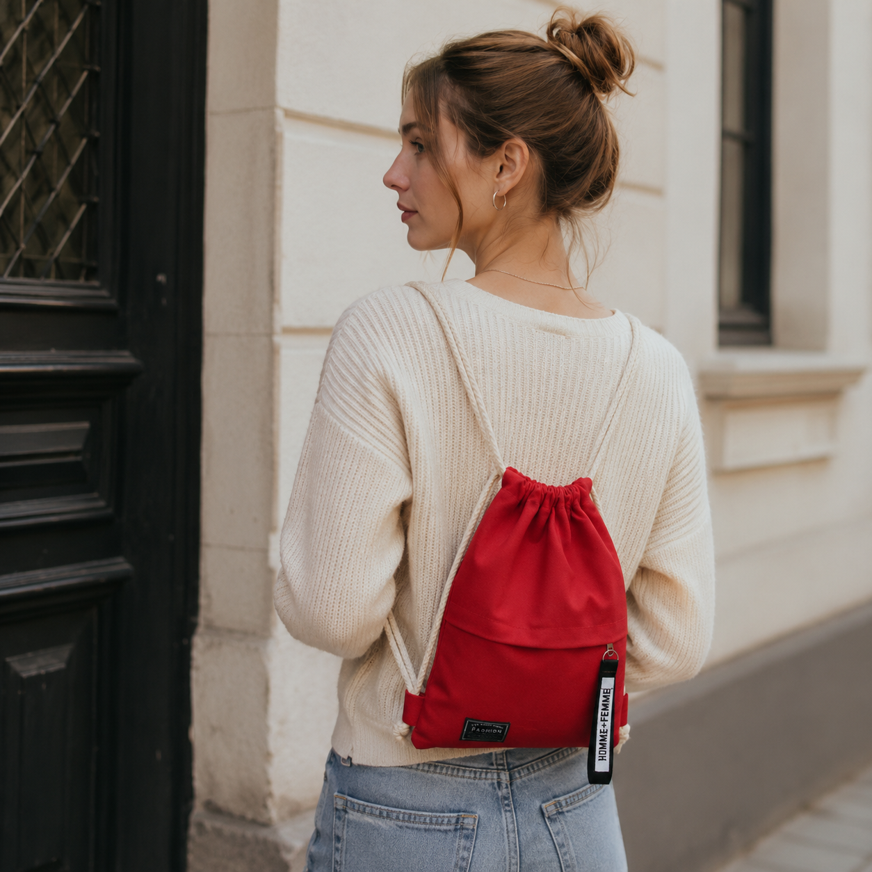 Nordspur | Linenovo Soft Linen Drawstring Backpack
