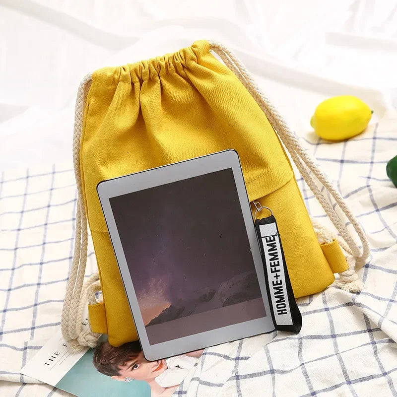 Nordspur | Linenovo Soft Linen Drawstring Backpack