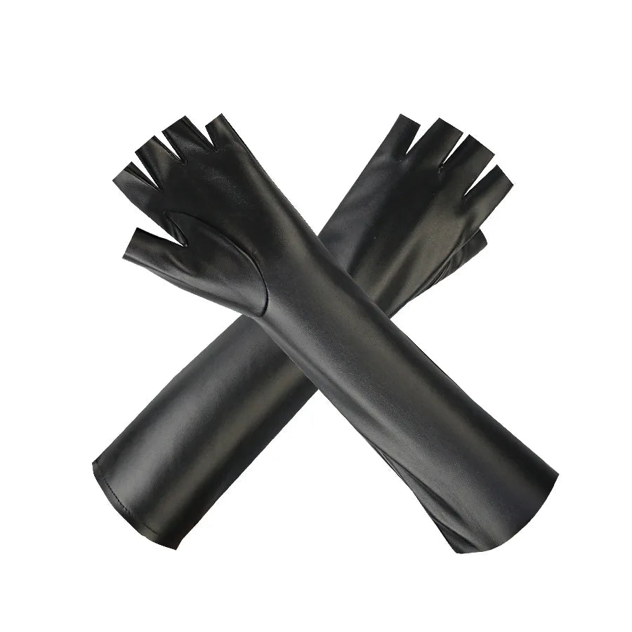 Nordspur | Long Fingerless Leather Gloves