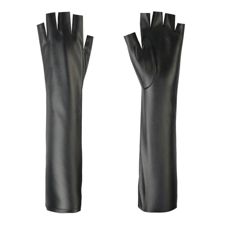 Nordspur | Long Fingerless Leather Gloves