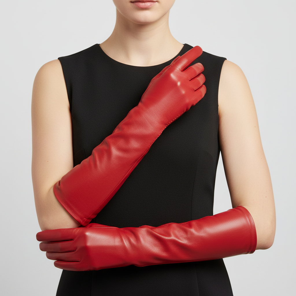 Nordspur | Long Genuine Sheepskin Gloves