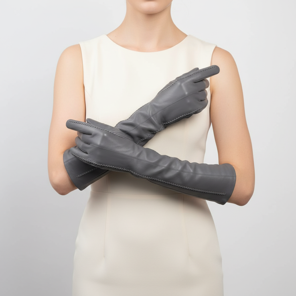 Nordspur | Long Genuine Sheepskin Gloves
