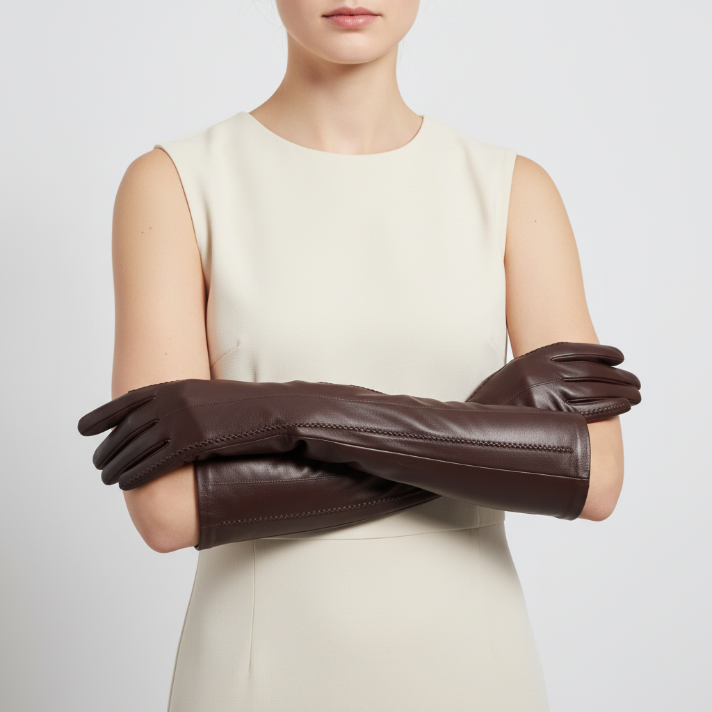 Nordspur | Long Genuine Sheepskin Gloves