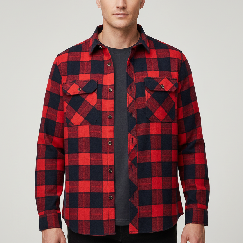 Nordspur | Long Sleeve Cotton Blend Shirt