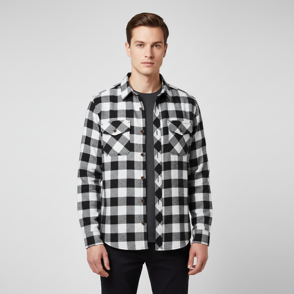 Nordspur | Long Sleeve Cotton Blend Shirt