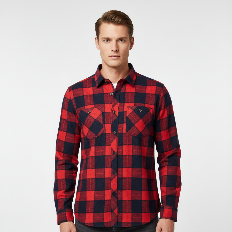 Nordspur | Long Sleeve Cotton Blend Shirt