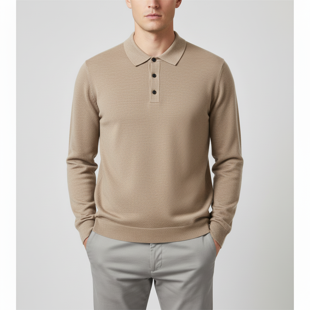 Nordspur | Long Sleeve Knit Polo
