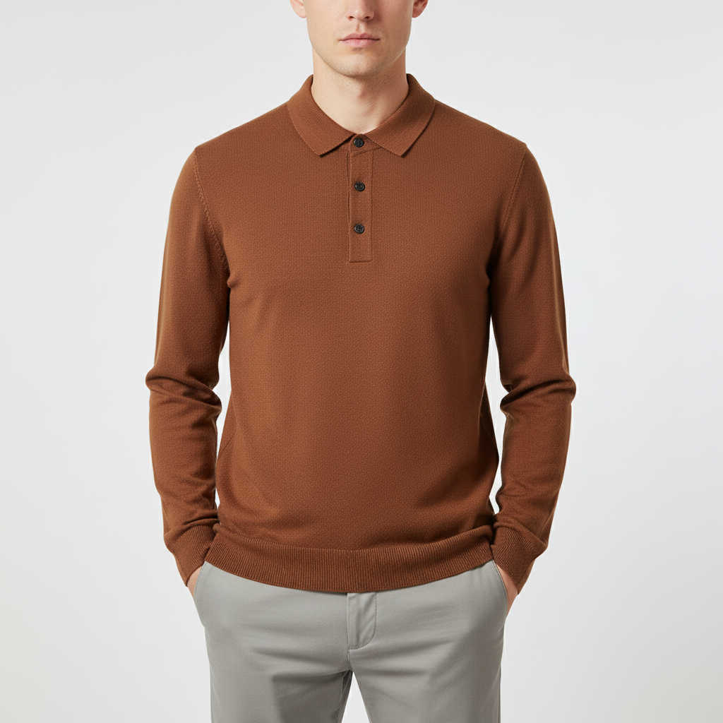 Nordspur | Long Sleeve Knit Polo