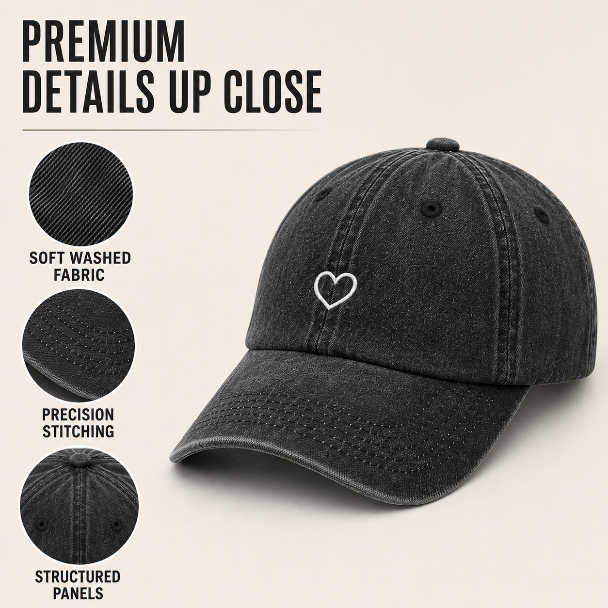 Nordspur | Lovelle Washed Retro Ponytail Cap