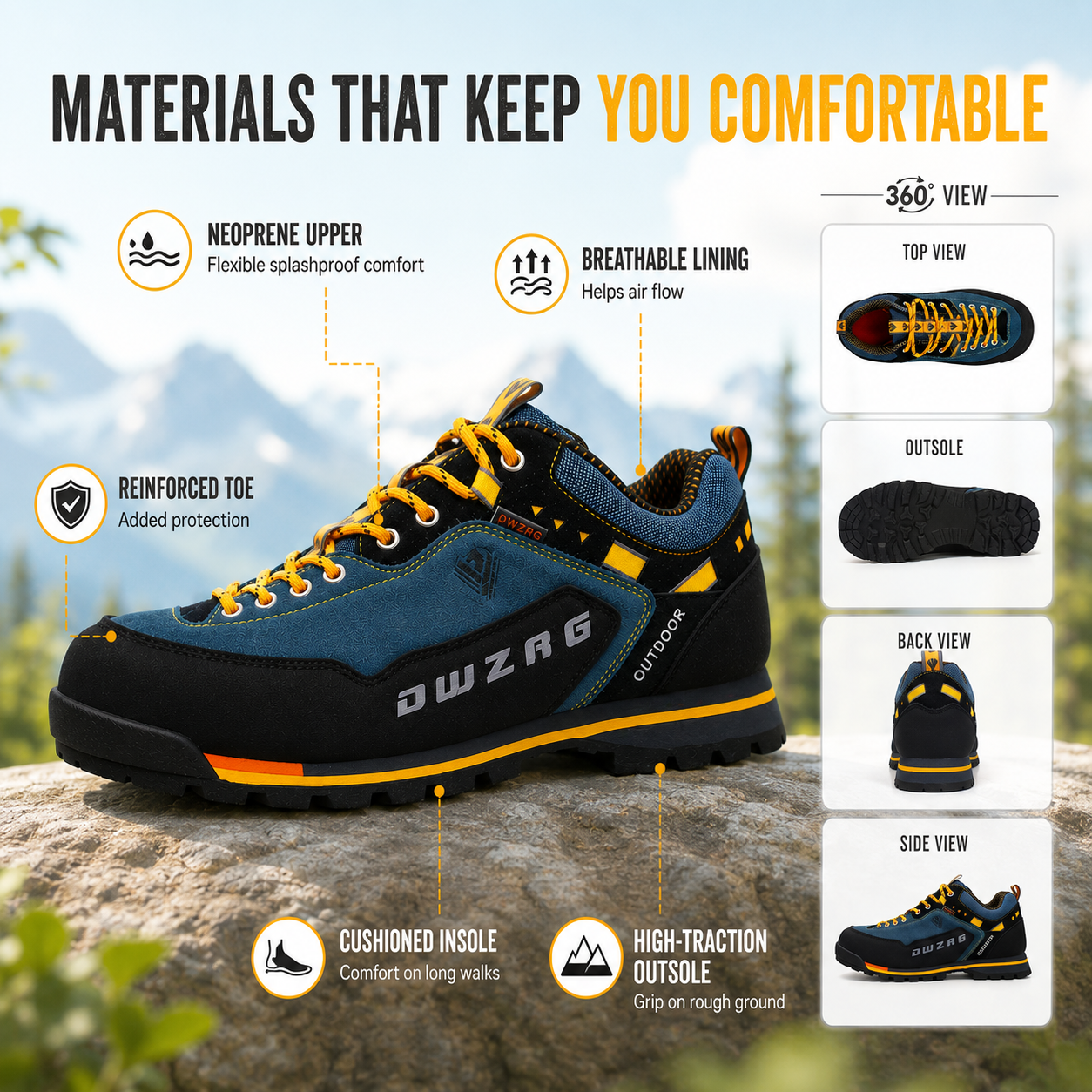 Nordspur | Low Cut Splashproof Hiking Shoe