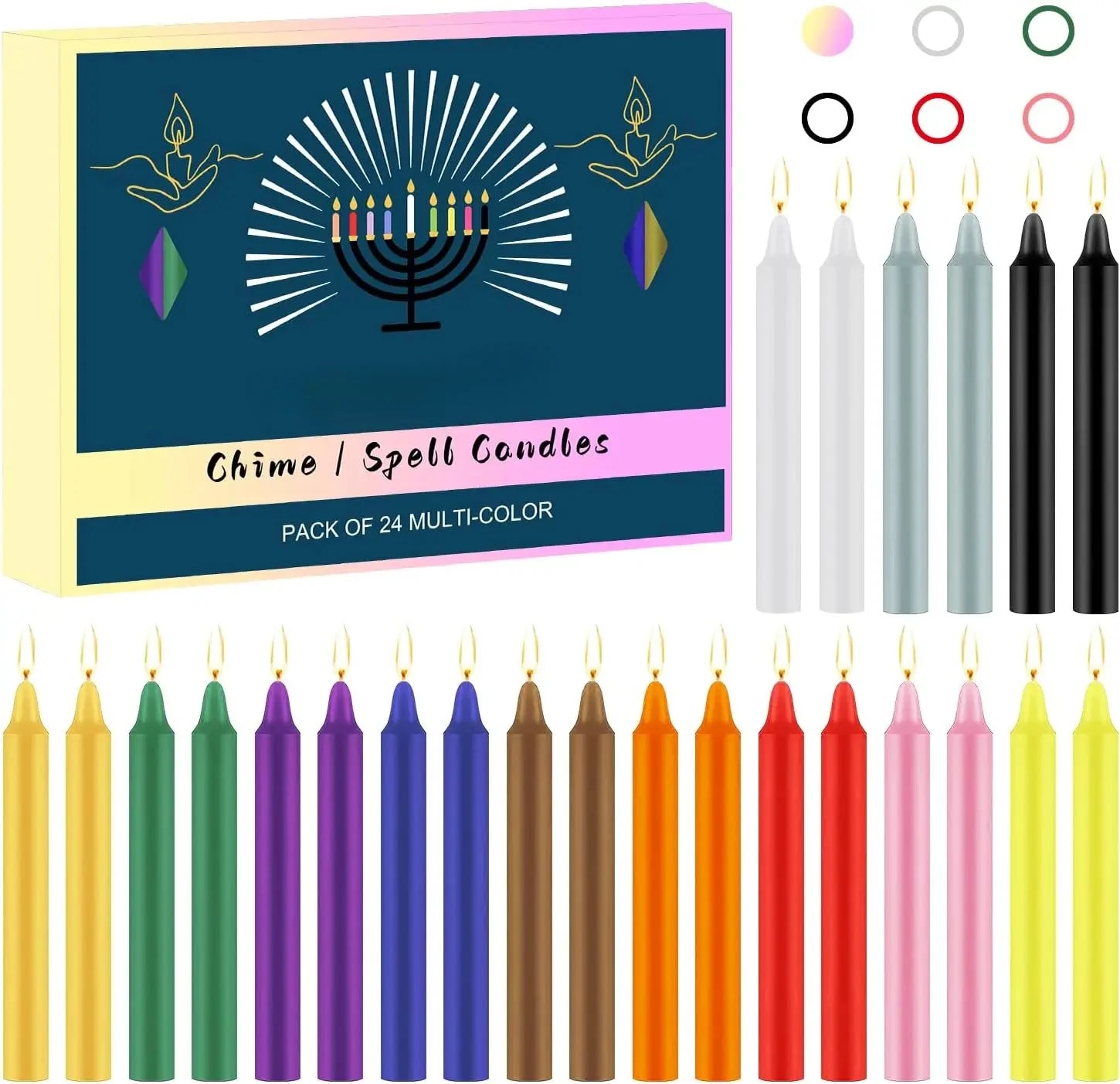 Nordspur | LumiTaper Unscented Colourful Taper Candles