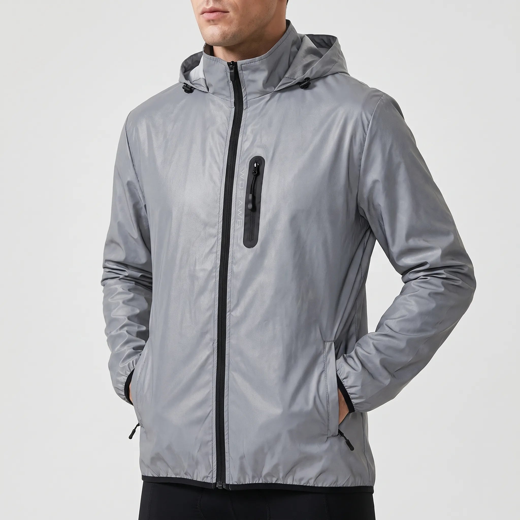 Nordspur | LuminaCoat Men's Fully Reflective Cycling Jacket