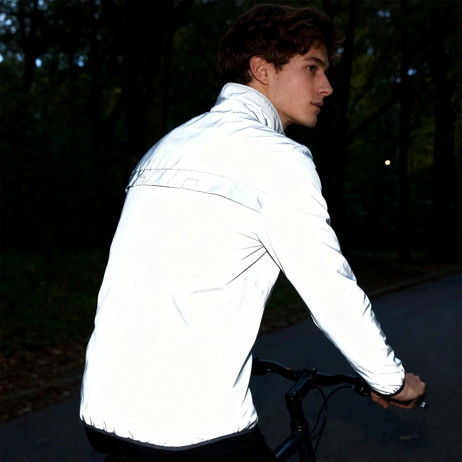 Nordspur | LuminaCoat Men's Fully Reflective Cycling Jacket