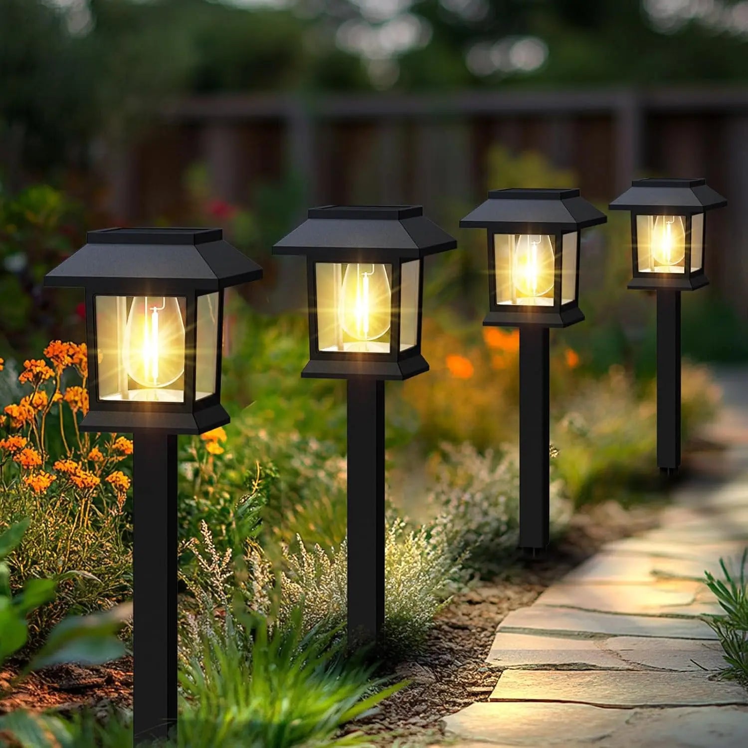 Nordspur | LuminaPath Solar Garden Path Lights