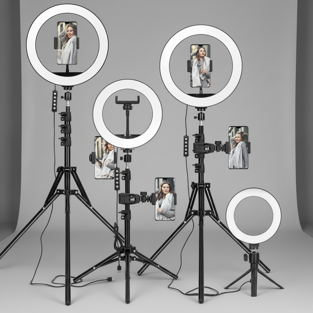 Nordspur | LuminaraStand Adjustable Height LED Ring Tripod