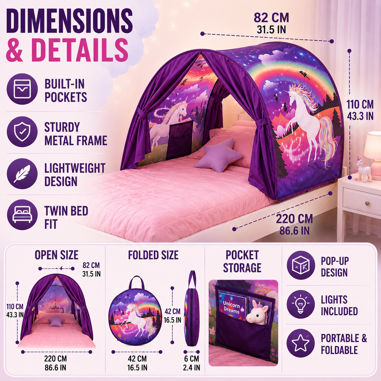 Nordspur | Luminestia Foldable Bed Canopy Tent