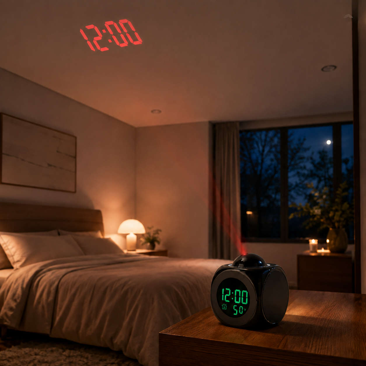 Nordspur | LuminovaCube Digital Projection Alarm Clock