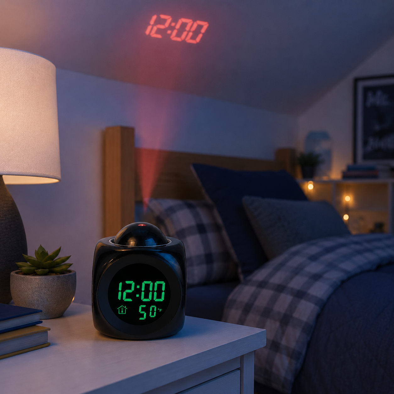 Nordspur | LuminovaCube Digital Projection Alarm Clock