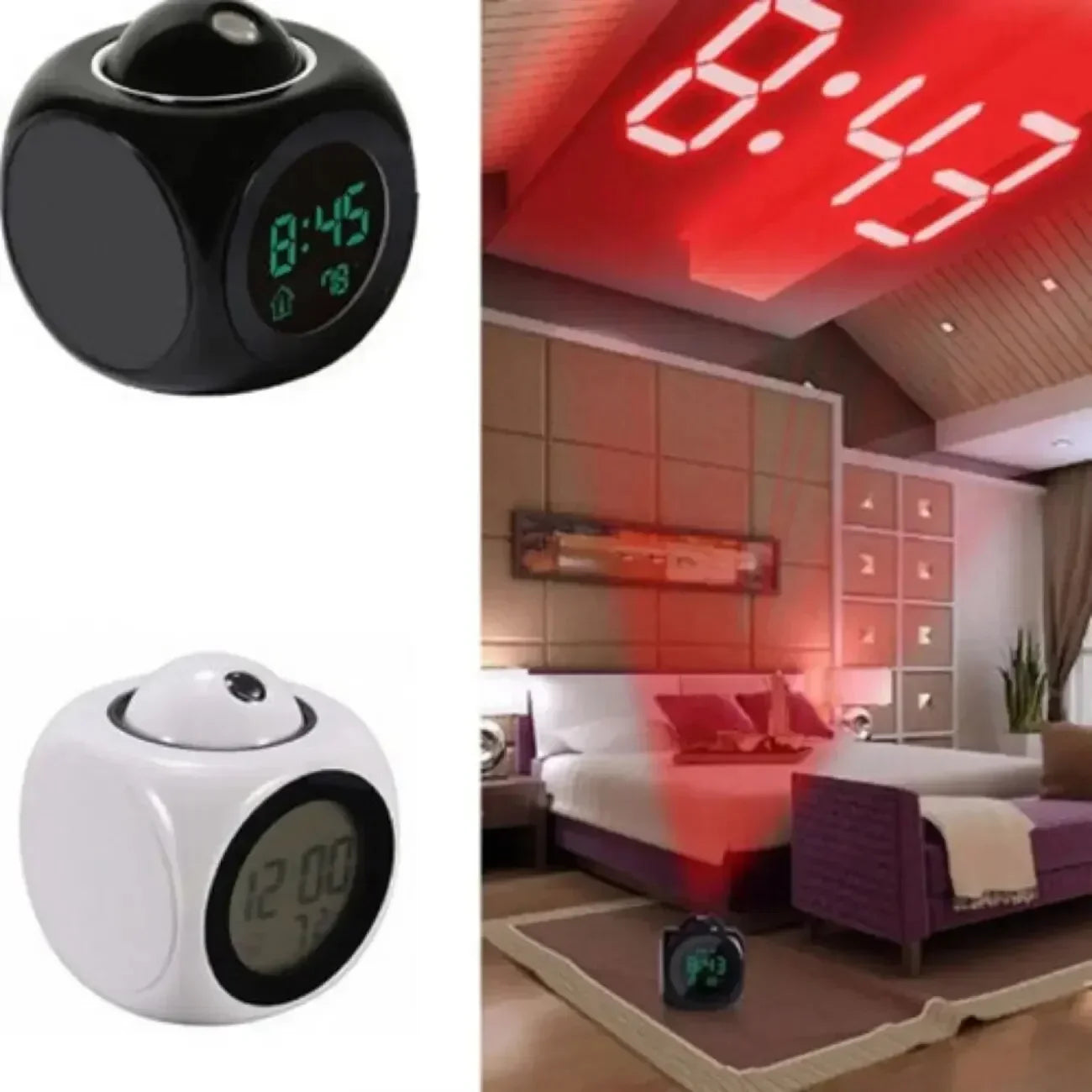 Nordspur | LuminovaCube Digital Projection Alarm Clock