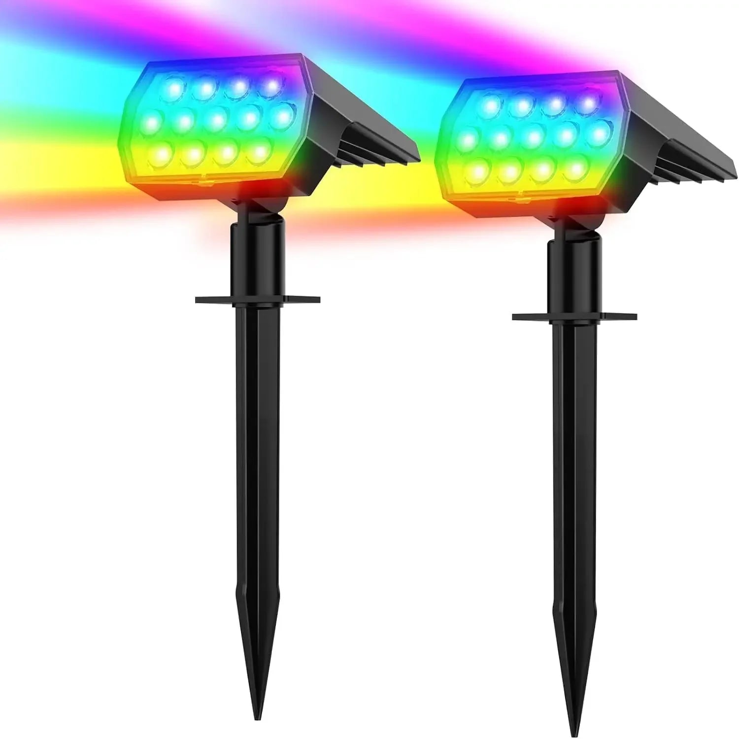 Nordspur | Lumiscapa Adjustable Outdoor Solar Powered Landscape Spotlights