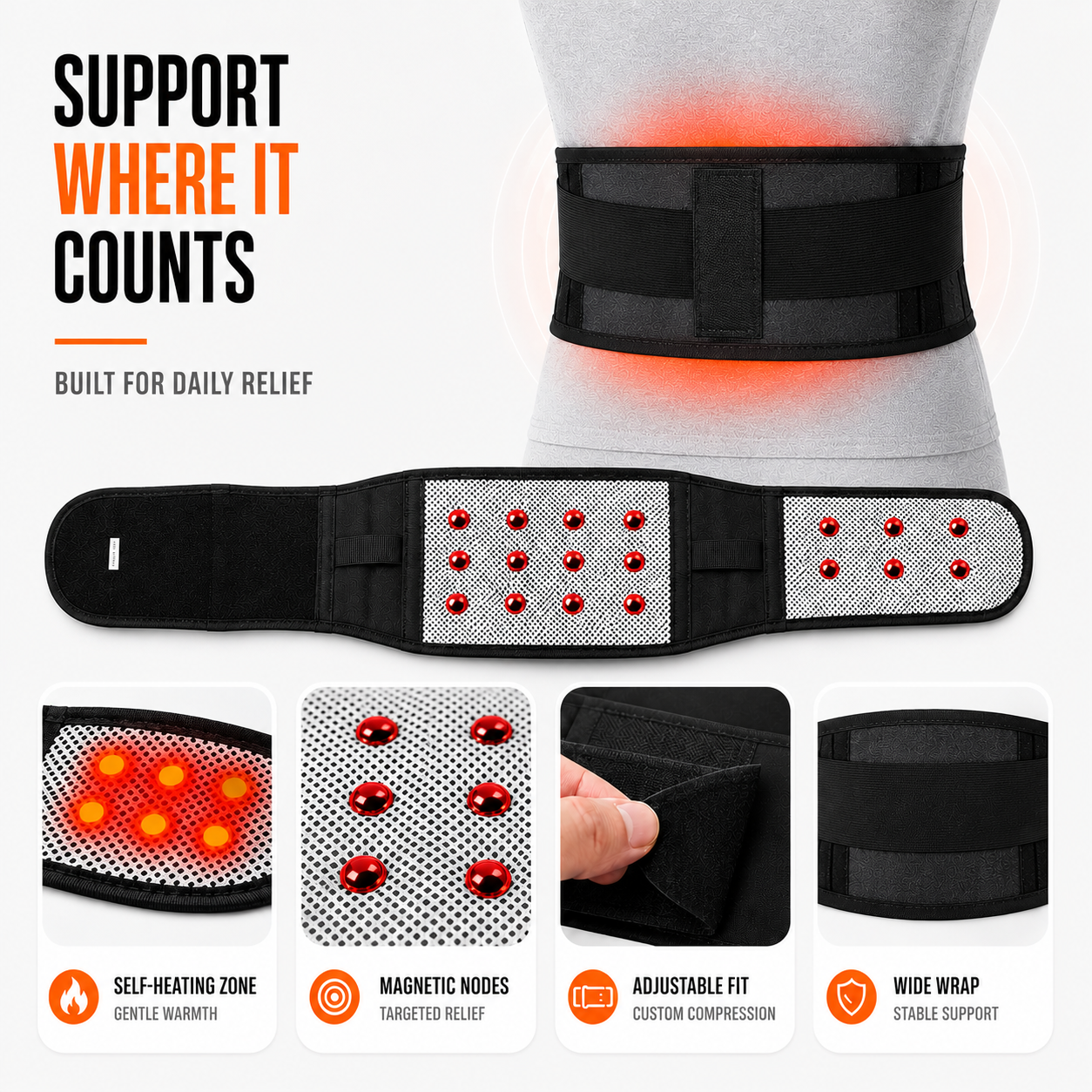 Nordspur | Lumivest Adjustable Lumbar Support Belt