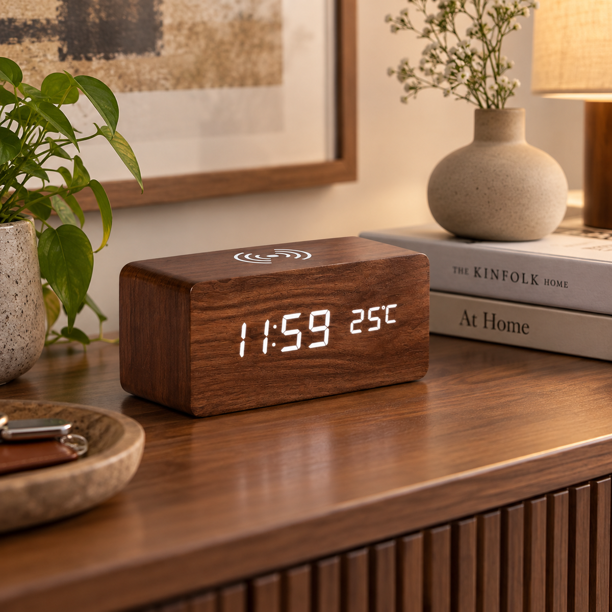 Nordspur | Lumnora Digital LED Wooden Alarm Clock