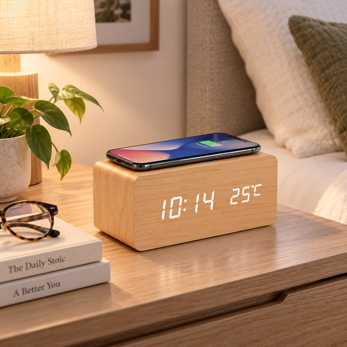 Nordspur | Lumnora Digital LED Wooden Alarm Clock