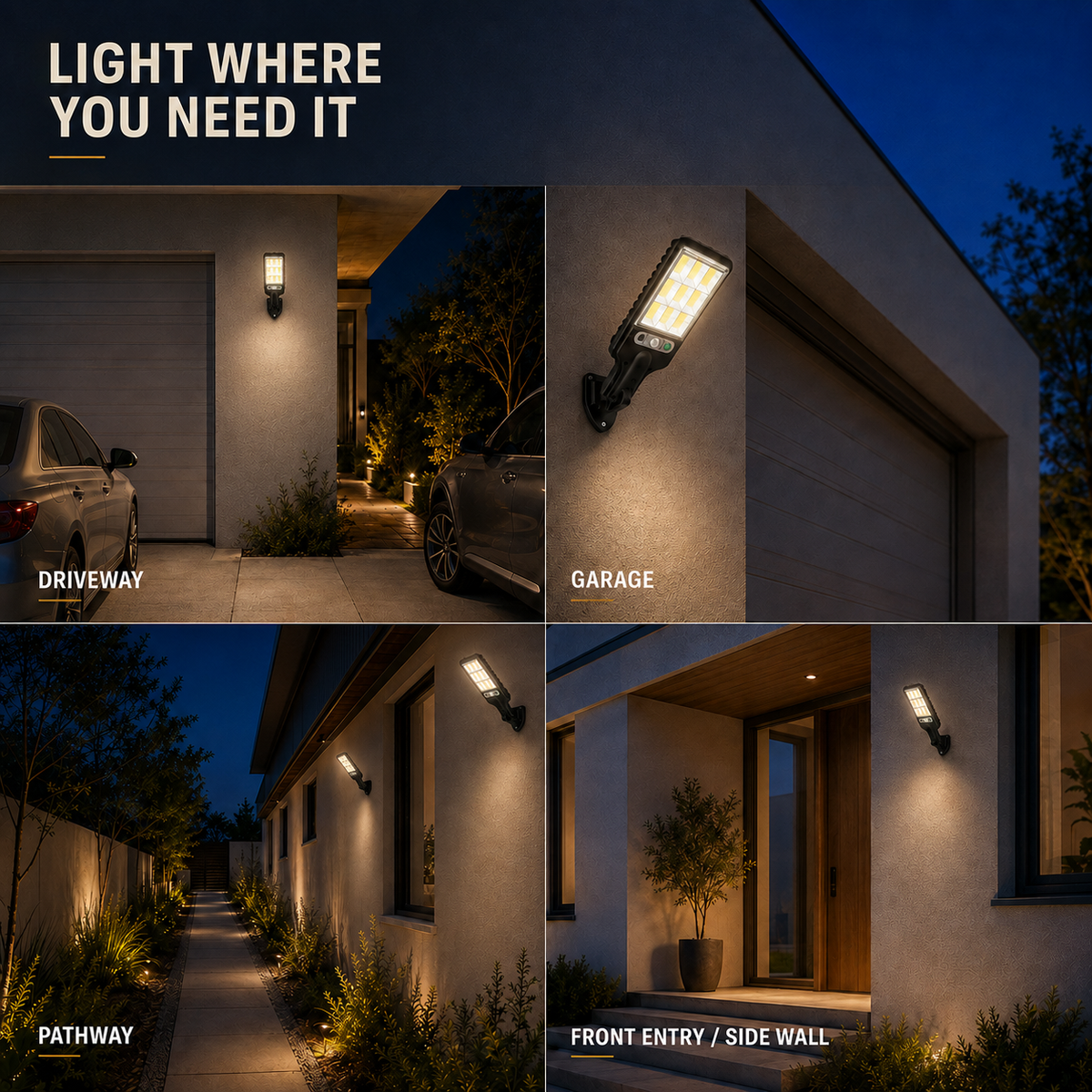Nordspur | Lumovex Solar-Powered Outdoor Wall Lamp