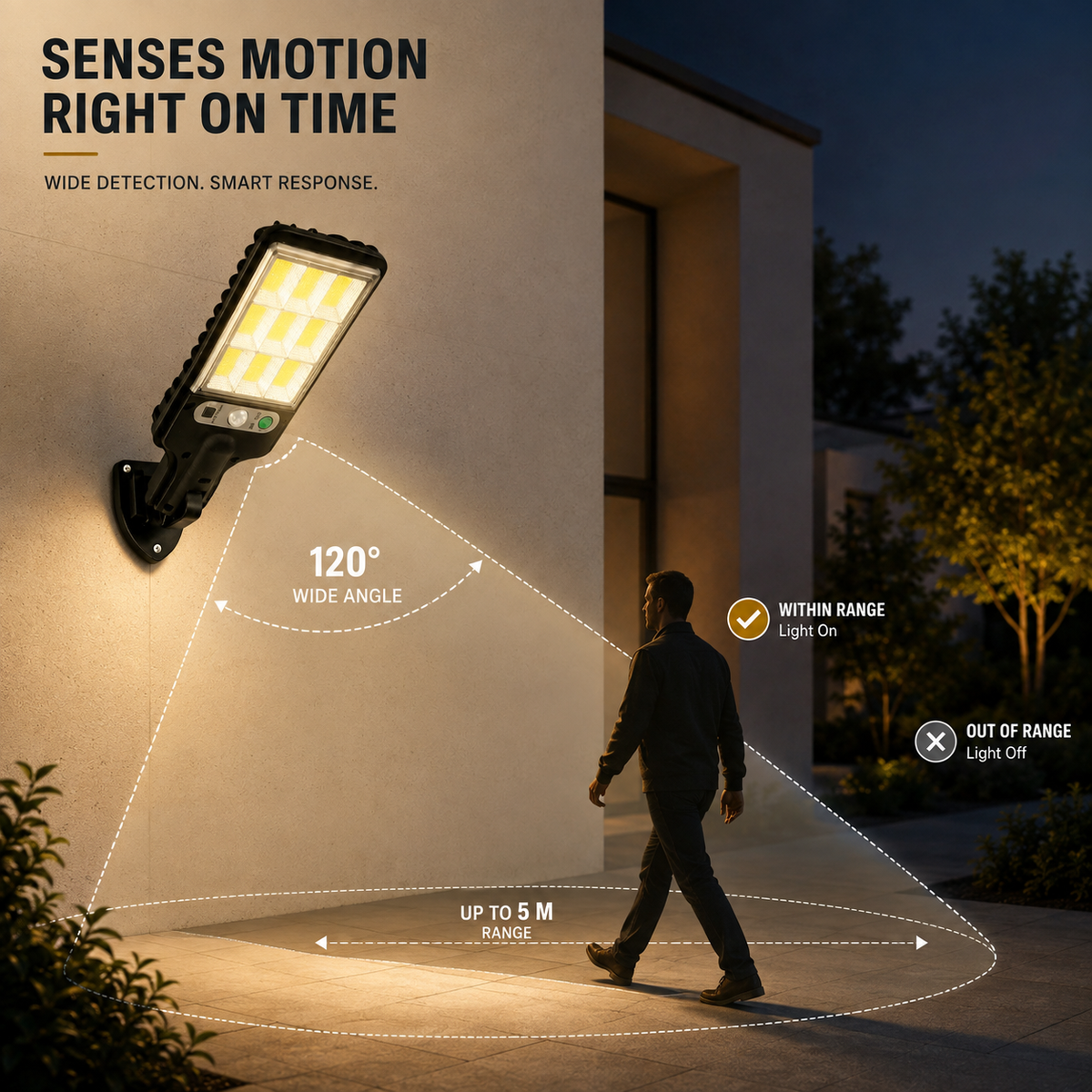 Nordspur | Lumovex Solar-Powered Outdoor Wall Lamp