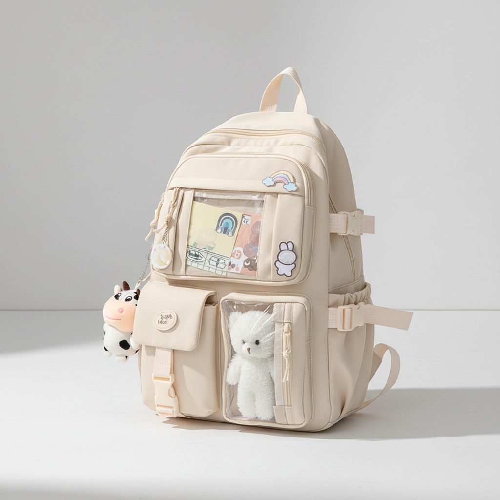 Nordspur | Lunaria Cute Nylon School Backpack