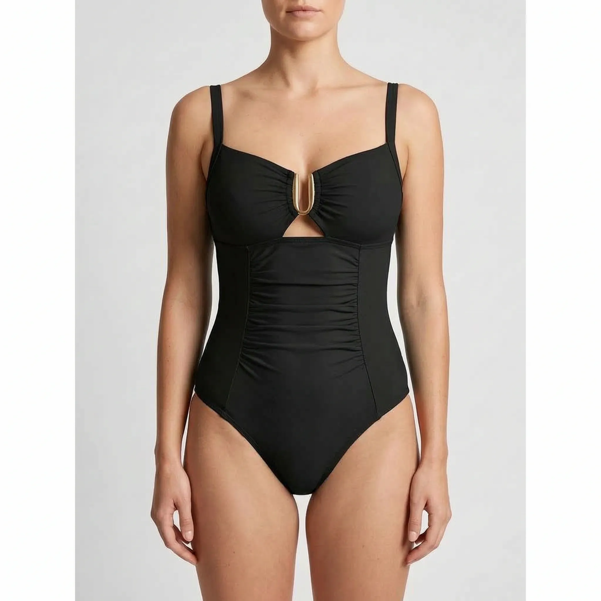 Nordspur | Luvina V-Neck Cut Out One Piece Swimsuit