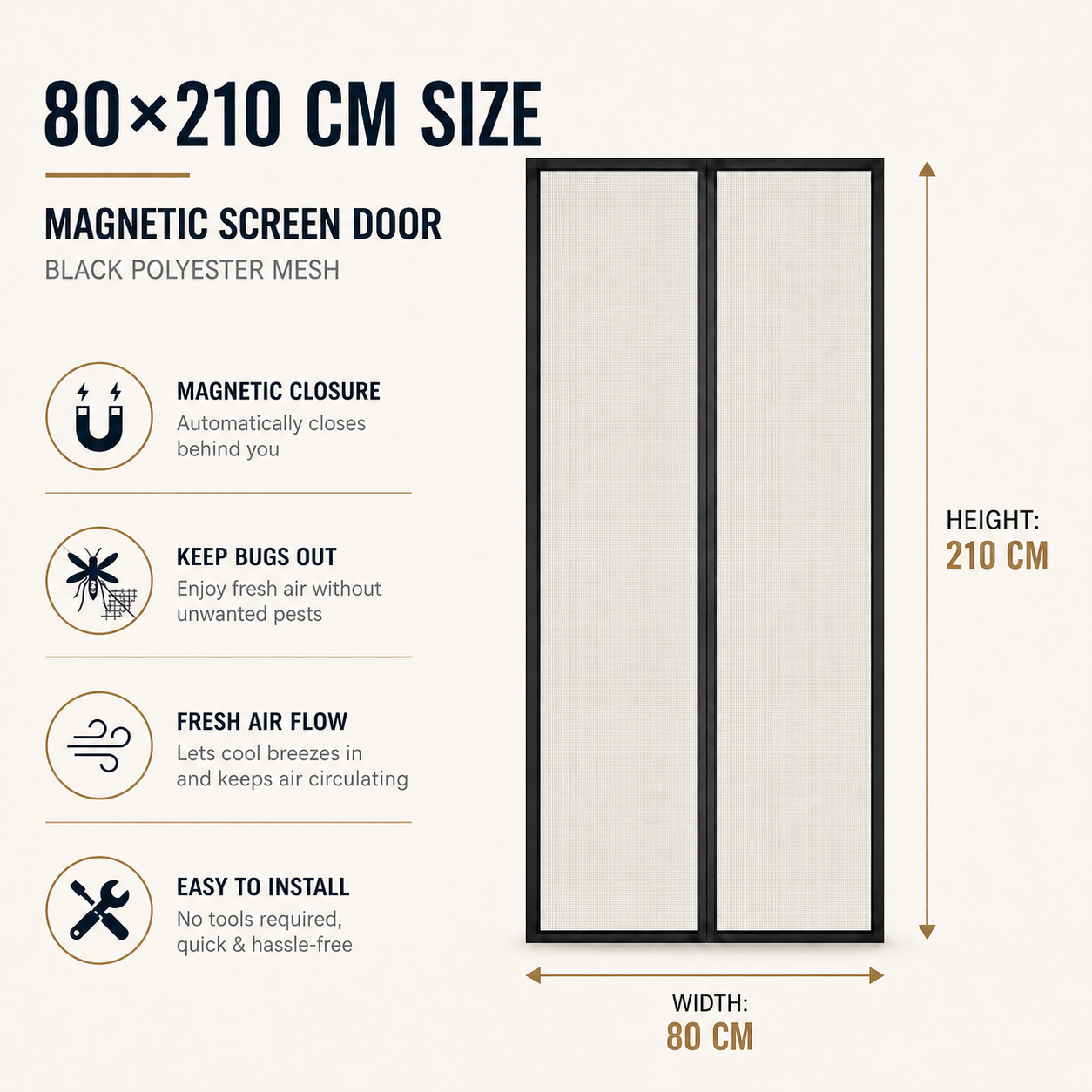 Nordspur | Magnos Magnetic Mesh Door Screen