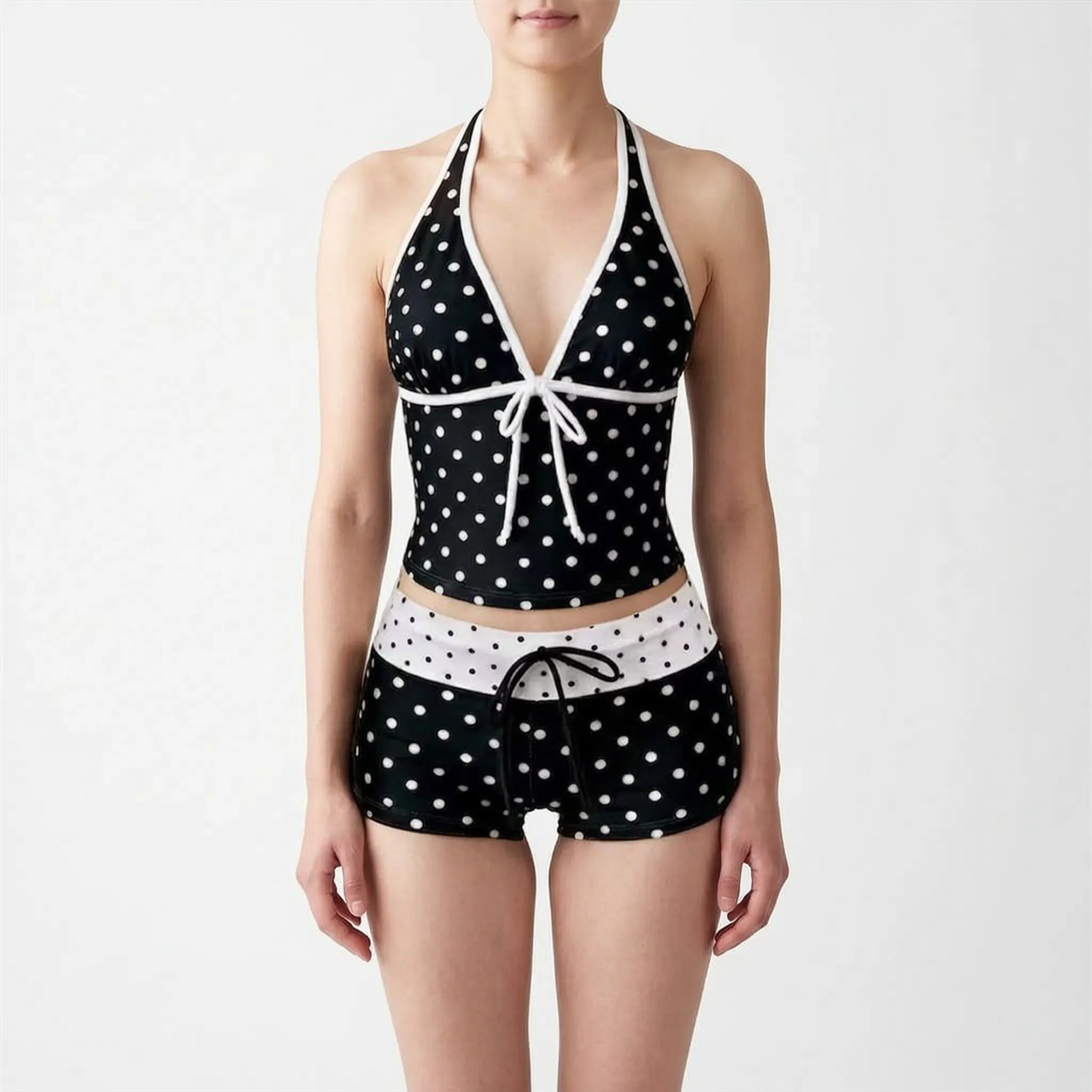 Nordspur | Maribelle Retro Halter Neck Two Piece Set
